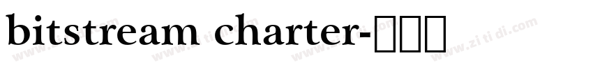 bitstream charter字体转换